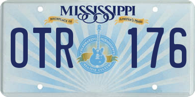 MS license plate OTR176