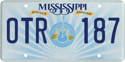 MS license plate OTR187
