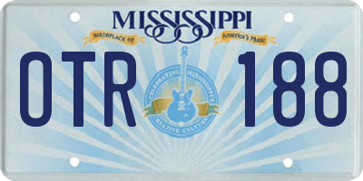 MS license plate OTR188