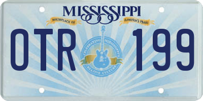 MS license plate OTR199
