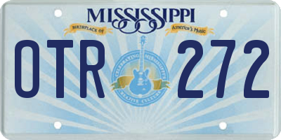 MS license plate OTR272
