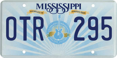 MS license plate OTR295