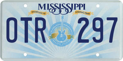 MS license plate OTR297