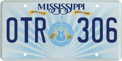 MS license plate OTR306