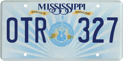 MS license plate OTR327