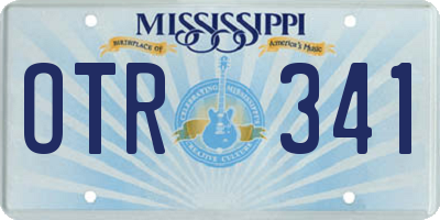 MS license plate OTR341