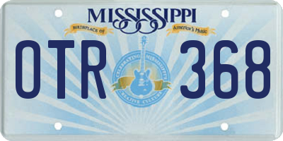 MS license plate OTR368