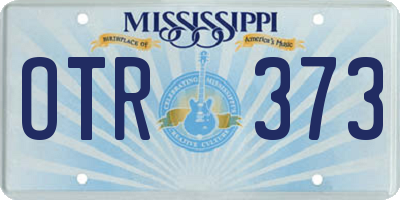 MS license plate OTR373