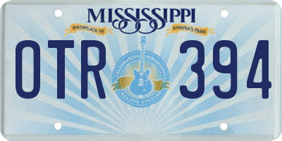 MS license plate OTR394