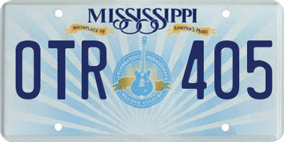 MS license plate OTR405