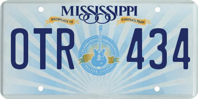 MS license plate OTR434