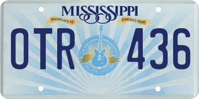MS license plate OTR436