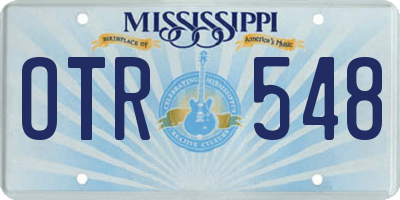 MS license plate OTR548