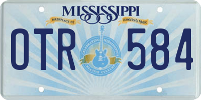 MS license plate OTR584