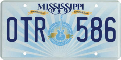 MS license plate OTR586