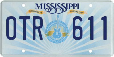 MS license plate OTR611