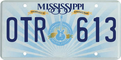 MS license plate OTR613