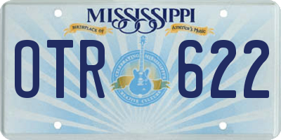 MS license plate OTR622