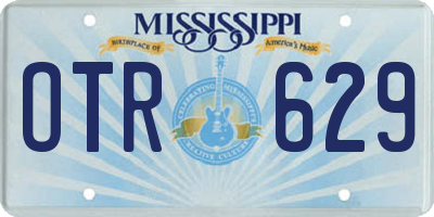 MS license plate OTR629