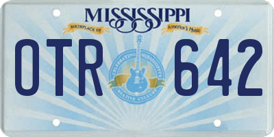 MS license plate OTR642