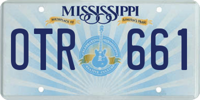 MS license plate OTR661