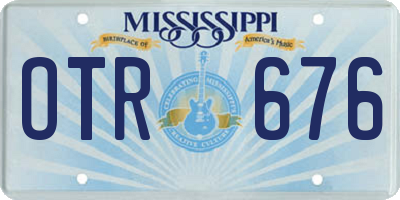 MS license plate OTR676