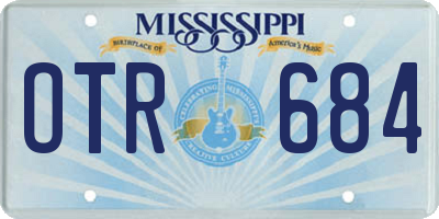 MS license plate OTR684