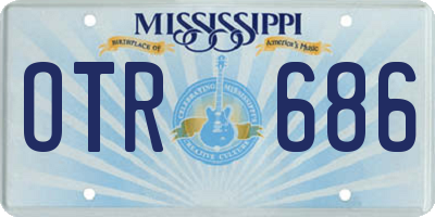 MS license plate OTR686