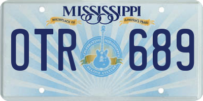 MS license plate OTR689