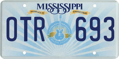 MS license plate OTR693