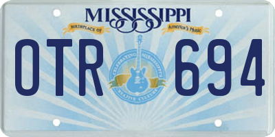 MS license plate OTR694