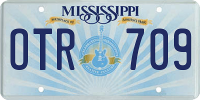 MS license plate OTR709