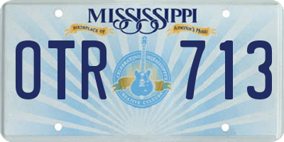 MS license plate OTR713