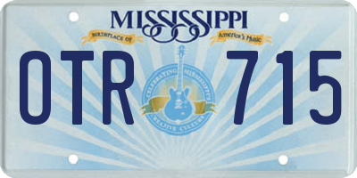 MS license plate OTR715