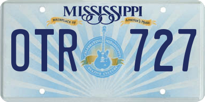 MS license plate OTR727