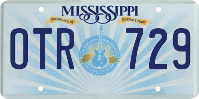 MS license plate OTR729