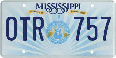 MS license plate OTR757