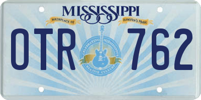 MS license plate OTR762