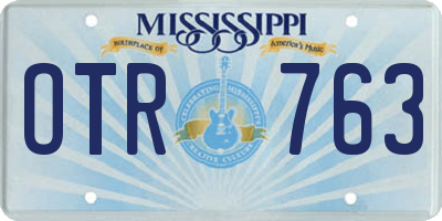 MS license plate OTR763