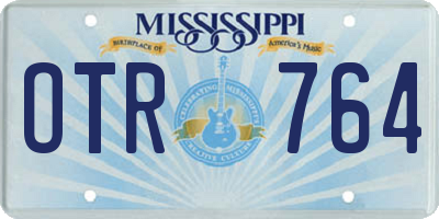 MS license plate OTR764