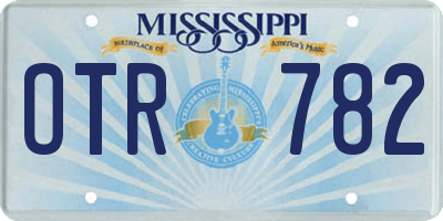 MS license plate OTR782
