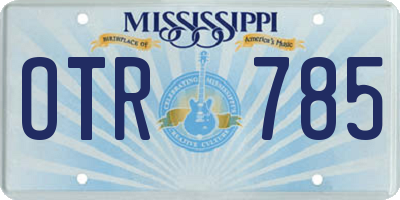 MS license plate OTR785