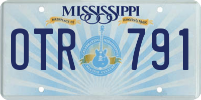 MS license plate OTR791