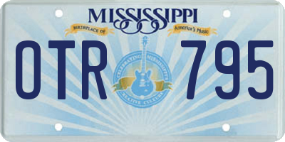 MS license plate OTR795