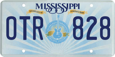 MS license plate OTR828