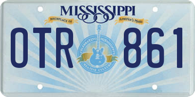 MS license plate OTR861