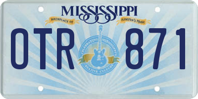 MS license plate OTR871