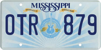 MS license plate OTR879
