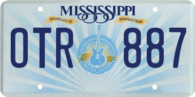 MS license plate OTR887