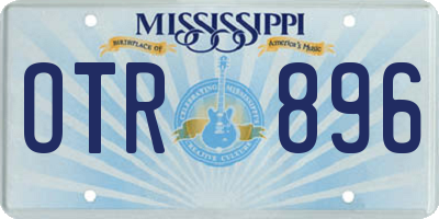 MS license plate OTR896